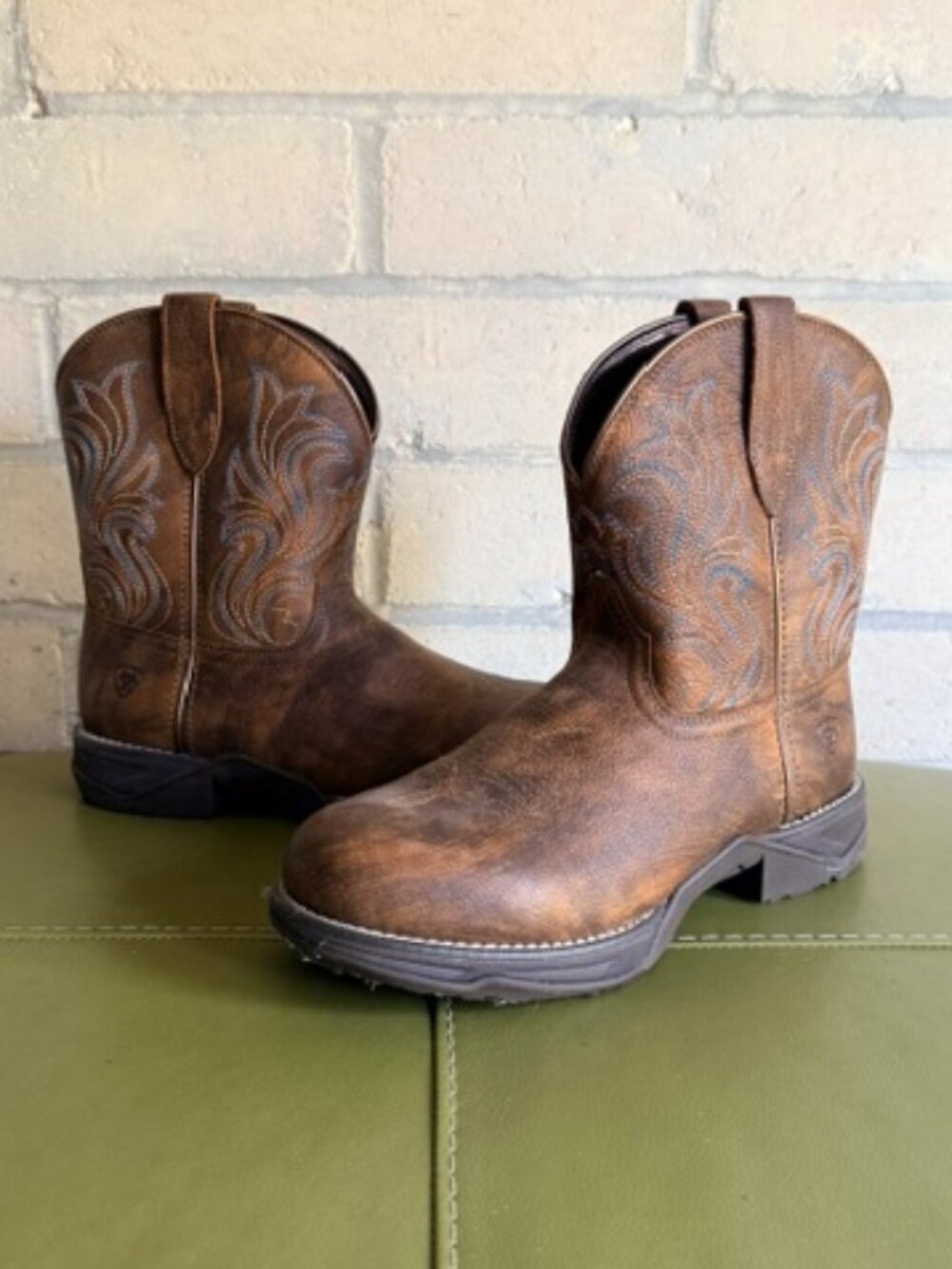 Ariat Fatbaby boots brown leather size US Womens 11 VGUC